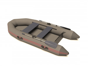 an inflatable boat for fishing and diving Model 3D