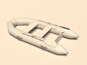 an inflatable boat for fishing and diving 3D Model