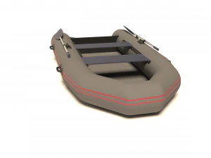 an inflatable boat for fishing and diving 3D Model