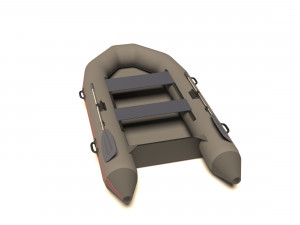 an inflatable boat for fishing and diving Model 3D