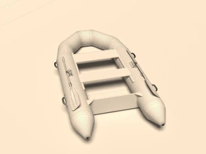 an inflatable boat for fishing and diving 3D Model