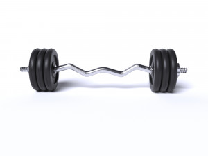 sports equipment dumbbells barbell 3D Модель