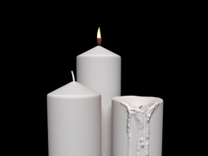 a set of s of candles Modelo 3D