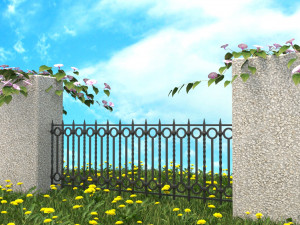 a set of s of fence sections Modello 3D