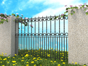 a set of s of fence sections 3D Model