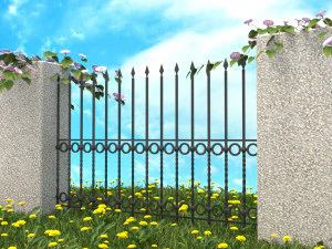 a set of s of fence sections 3D Model