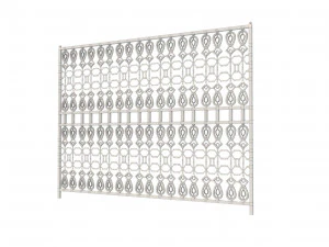 a set of s of fence sections 3D Model