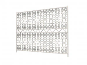 a set of s of fence sections 3D Model