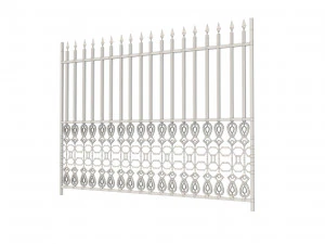 a set of s of fence sections 3D Model