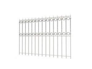 a set of s of fence sections 3D Model