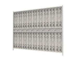 a set of s of fence sections 3D Model