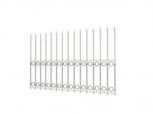 a set of s of fence sections 3D Model