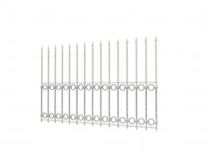 a set of s of fence sections 3D Model