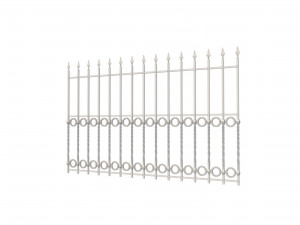 a set of s of fence sections 3D Model