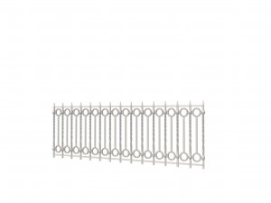 a set of s of fence sections 3D Model
