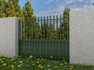 fence section Modello 3D