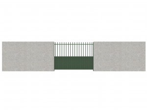 fence section Modello 3D