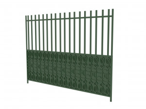 fence section Modello 3D