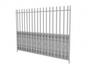 fence section Modello 3D