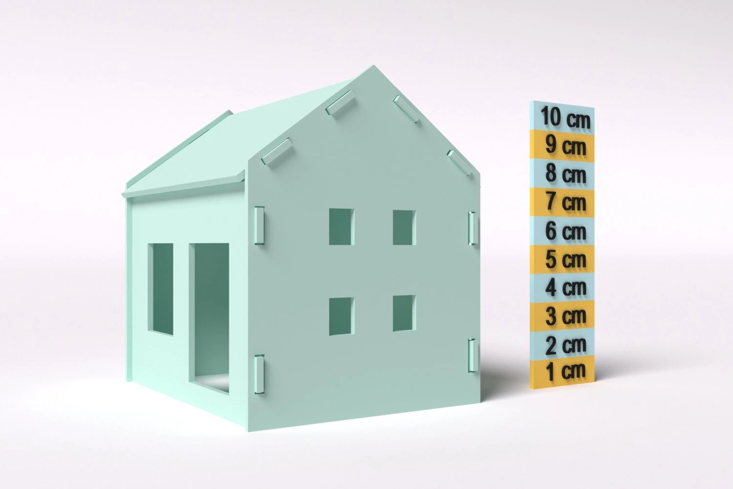 toy house 3D Print Model .c4d .max .obj .3ds .fbx .stl .blend 
