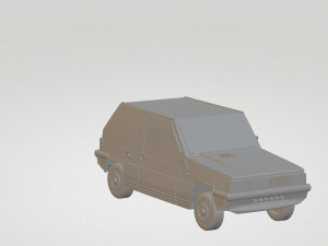 fiat panda 1980 Modèle 3D