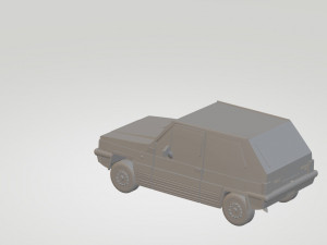 fiat panda 1980 Modèle 3D