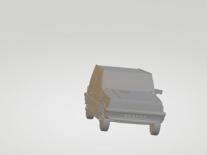 fiat panda 1980 Modèle 3D