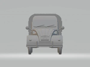 citroen 2cv commerciale 1980 3D Model