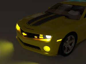 blender camaro transformers 3 edition 3D Model