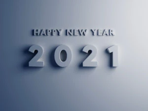 selamat tahun baru 2021 blender teks 3d 3d sertakan video 4k mp4 hanya 5 dolar Model 3D