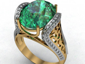 emerald ring 3D Model
