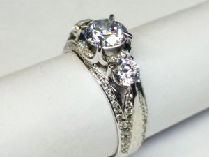 3 stones ring 3D Model