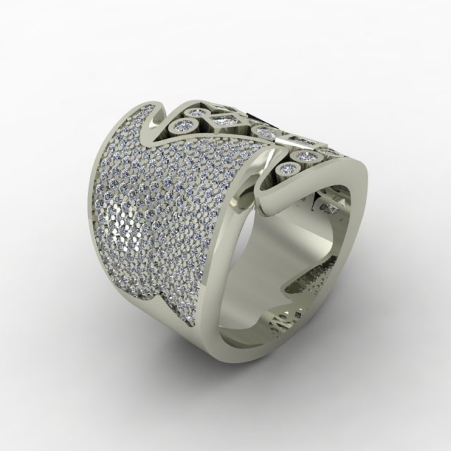 ring foam wave 3D मॉडल .c4d .max .obj .3ds .fbx .stl .blend 
