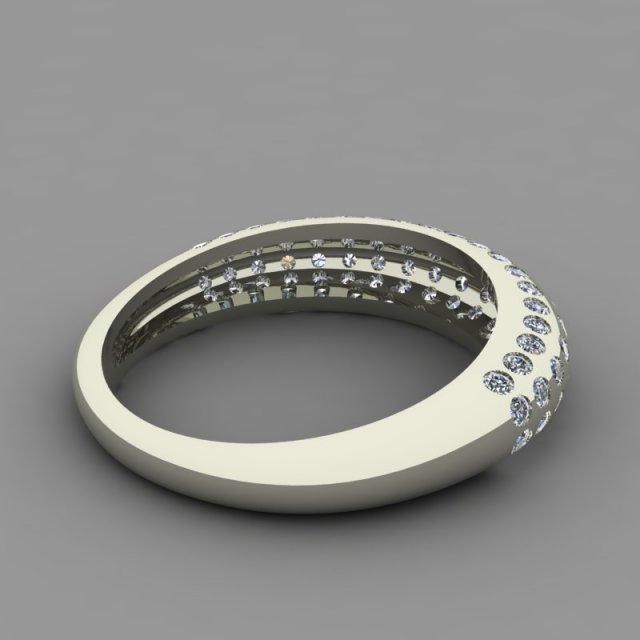 ring with 80 gemstones 3D Принт Модель .c4d .max .obj .3ds .fbx .stl .blend 
