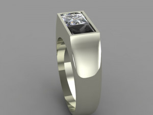 ring black white Model 3D