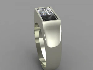 ring black white 3D Model
