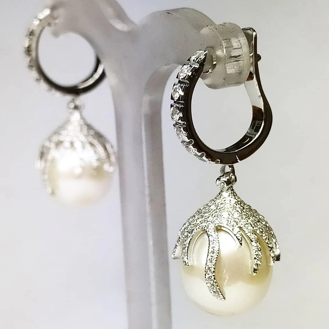 earrings perlsanddiamonds 3D Model .c4d .max .obj .3ds .fbx .stl .blend 