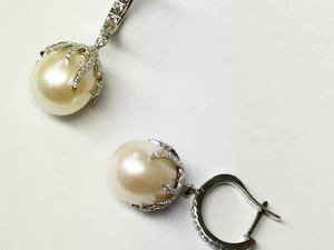 earrings perlsanddiamonds 3Dモデル