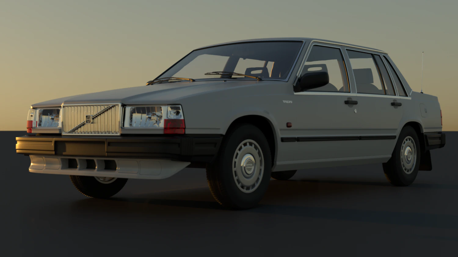 Volvo 740 Modelo 3D .c4d .max .obj .3ds .fbx .stl .blend 