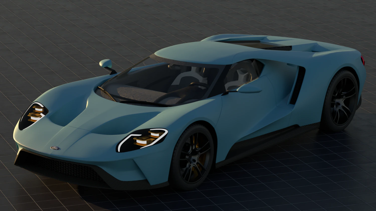 f0rd gt 3D Model .c4d .max .obj .3ds .fbx .stl .blend 