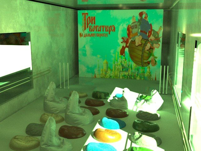 cinema hall 3D Model .c4d .max .obj .3ds .fbx .stl .blend