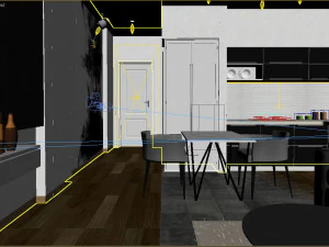apartment interior 3dsmax vray render 3D Model