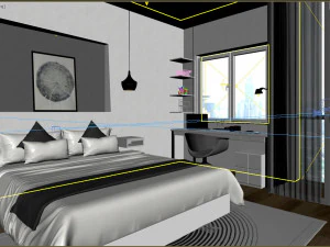 apartment interior 3dsmax vray render 3D Model