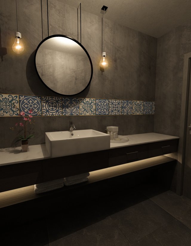 restroom Modello 3D .c4d .max .obj .3ds .fbx .stl .blend 