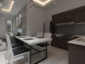 living room and kitchen 3D Model