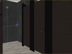 hotel public restroom 3dsmax and vray render 3D Model