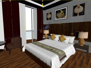 hotel room 3D Model