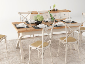 dining set 3D 模型