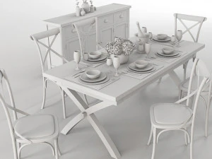 dining set 3D Model