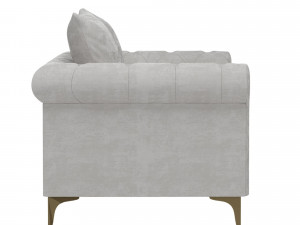 grey fabric sofa 3D Model
